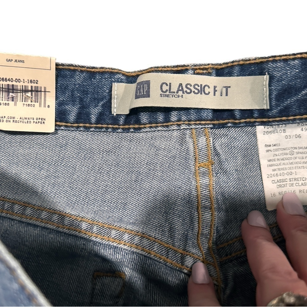 Gap Women’s Classic Fit Stretch Jeans Size 16 NWT Vintage - Picture 3 of 7